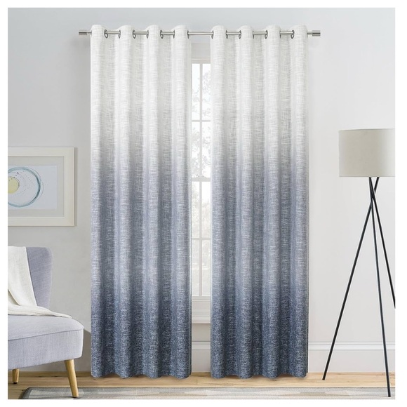 Central Park Other - Ombré Full Blackout Curtain Panels 95” Cream White to Indigo Blue New in Package
